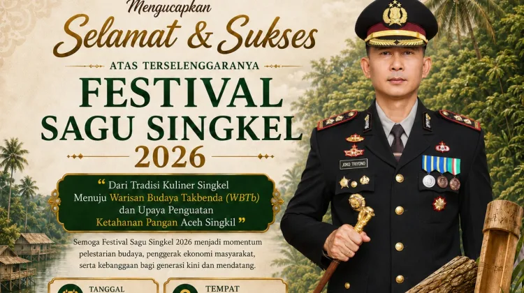 Kapolres Aceh Singkil Ucapkan Selamat Pestipal Sagu