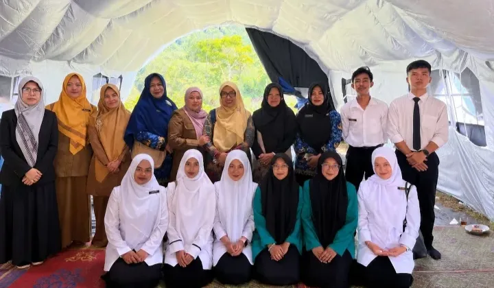 Penyerahan Mahasiswa PPKPM IAIN Takengon Kelompok 2 ke Satuan Pendidikan di Desa Pantan Nangka