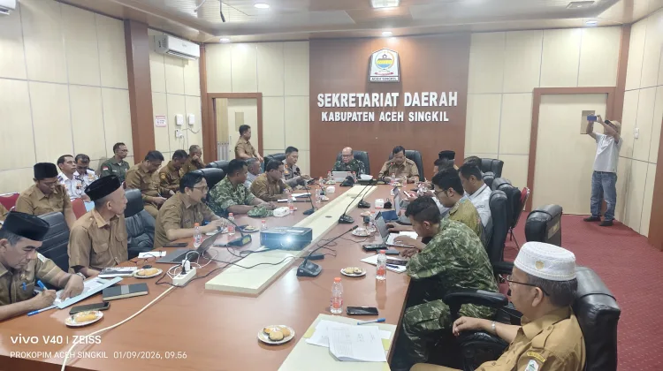 Monev Pascabencana, Bupati Aceh Singkil Tegaskan: Kerja Harus Cepat, Data Harus Akurat, Anggaran Harus Tepat Sasaran