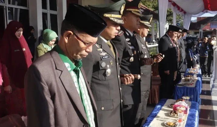 Hari Kesaktian Pancasila, Dandim 0106 Aceh Tengah Hadiri Upacara Bersama Forkopimda