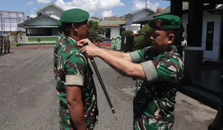 58 Prajurit Kodim 0106 Aceh Tengah Naik Pangkat, Momen Bahagia Penuh Kebanggaan